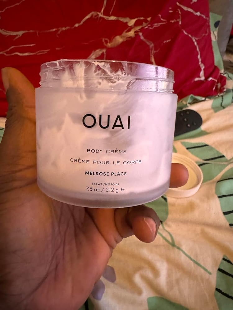OUAI Body Cream, Melrose Place - Hydrating Whipped Body Cream with Cupuaçu Butter, Coconut Oil and Squalane - Softens Skin and Delivers Healthy-Looking Glow - Sulfate Free Skin Care (7.5 Oz)