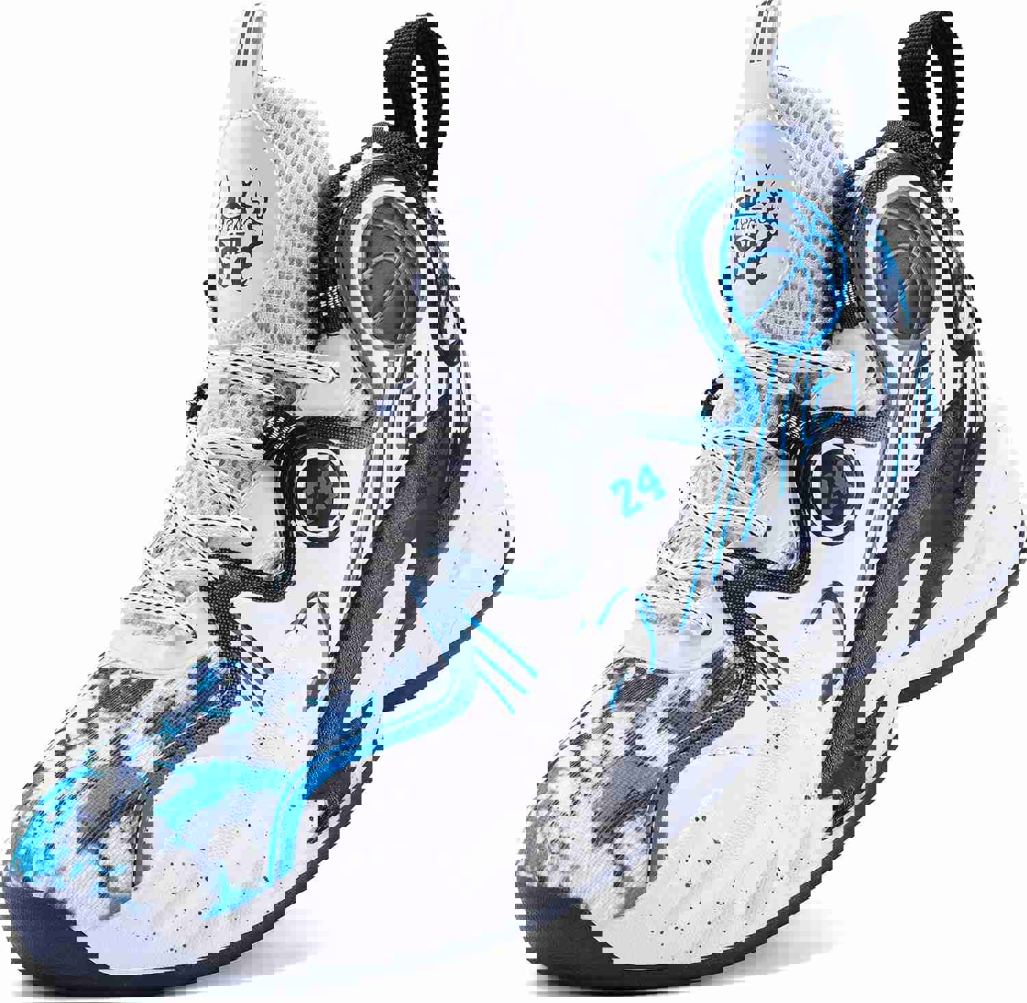 Moodeng Men's Basketball Shoes Anti-Slip Breathable Running Shoes Fahsion Sneakers Lightweight Outdoor Gym Shoes