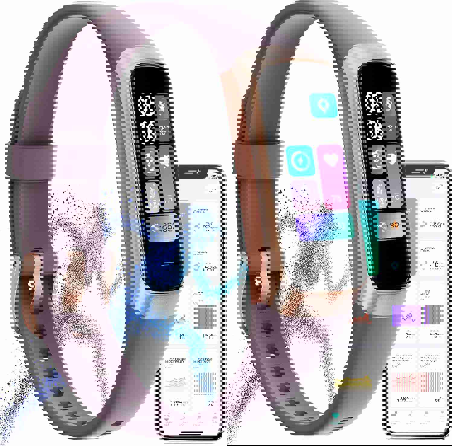 Fitness Tracker,2025 Smart Watch with Blood Pressure Heart Rate & Sleep Monitor IP67 Waterproof Step Calorie Counter Pedometer Fitness Activity Watch Health Watch for Android iOS Phone Men Women