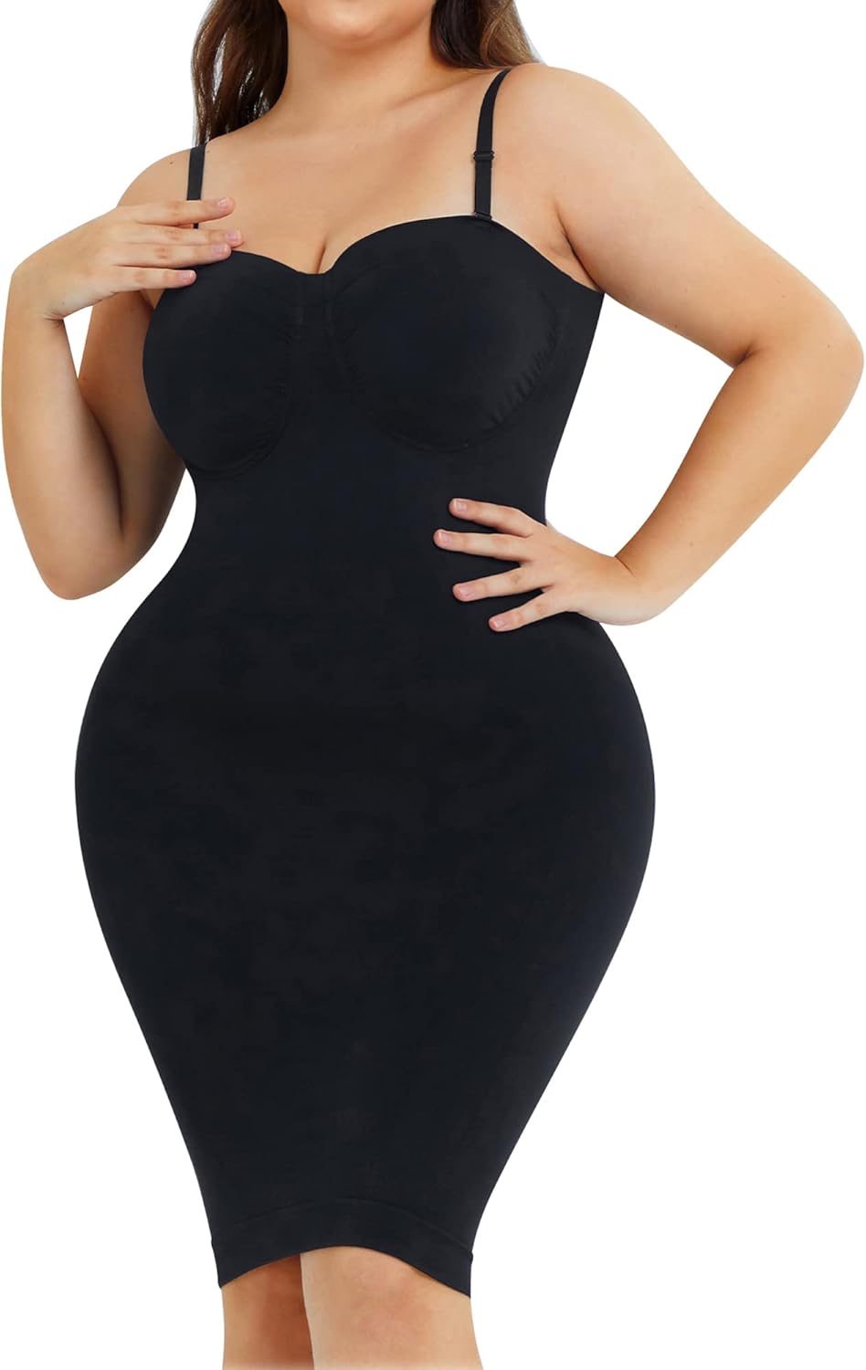 Nebility Womens' Slips Under Dresses Strapless Tummy Control Body Shaper